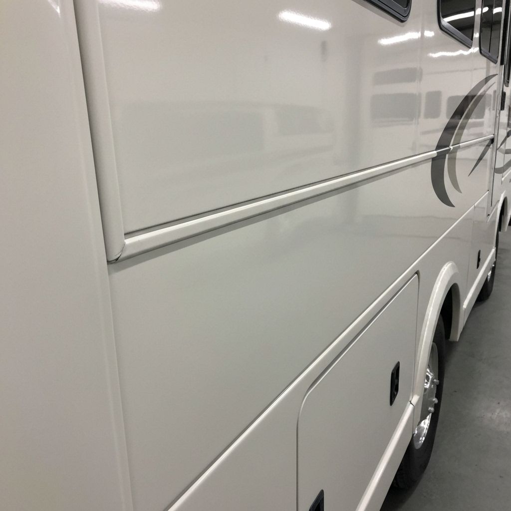 Wet sanding after – mirror-like clarity